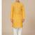 yellow cotton printed kurta pyjama for boys