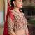 red zari work net bridal lehenga set choli with dupatta with dupatta