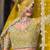  yellow sequins net lehenga set choli with dupatta with dupatta