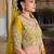  yellow sequins net lehenga set choli with dupatta with dupatta