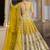  yellow sequins net lehenga set choli with dupatta with dupatta
