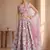 pink sequins net lehenga set choli with dupatta with dupatta