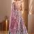 pink sequins net lehenga set choli with dupatta with dupatta