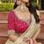 beige premium beige saree with pink embroidered blouse
