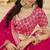 rani_pink bright pink saree with embroidered blouse