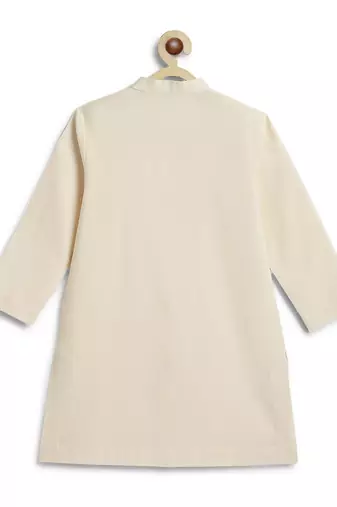 White cotton kurta pyjama