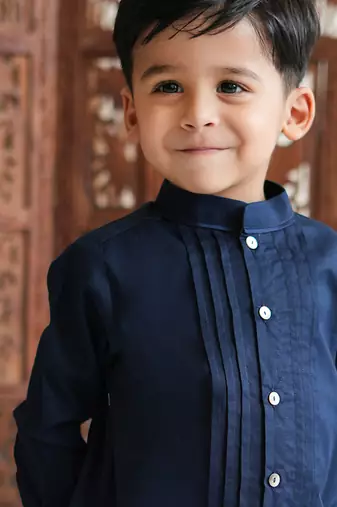 Blue cotton shirt