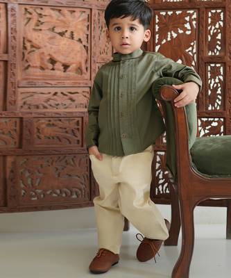 Green cotton shirt 5