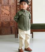 Green cotton shirt