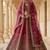pink embroidered silk bridal lehenga set choli with dupatta with double dupatta