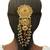 Gold plated traditional layered bun pin head jewellery