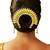 Gold plated spokes design bun pin head jewellery
