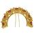 Gold plated jaipuri style bun pin head jewellery
