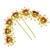 Gold plated lotus motif bun pin head jewellery