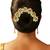 Gold plated lotus motif bun pin head jewellery