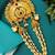 Gold plated traditional bun pin head jewellery