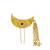 Gold plated chandrakor bun pin head jewellery
