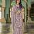 purple orchid purple viscose saree with purple embroidered blouse