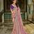 baby_pink pastel pink viscose saree with purple blouse