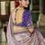 purple orchid purple viscose saree with purple embroidered blouse