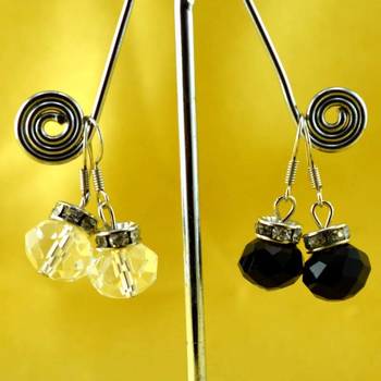 Stone Moti Meenakari Beads Bali Earing 1