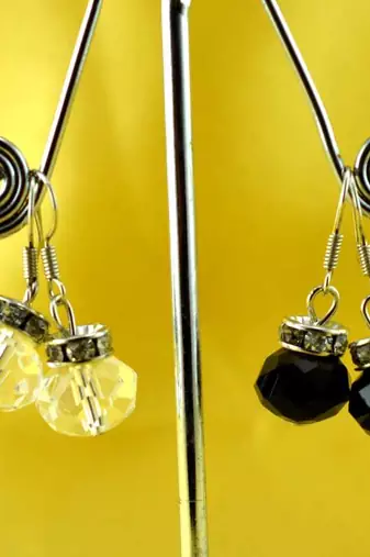 Stone Moti Meenakari Beads Bali Earing