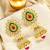 Gold plated traditional moti jhumka earrings