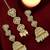 Gold plated kundan sahara long jhumka earring set