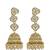 Gold plated kundan sahara long jhumka earring set