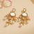 Gold Plated Kundan Pearl Dangler Earrings