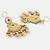 Gold Plated Kundan Green Stone Chandbali Earrings