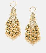 Gold Plated Kundan Dangler Earrings