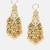 Gold Plated Kundan Dangler Earrings