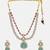 Gold Plated Kundan Turquoise Stone Necklace Set