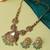 Gold Plated Kundan Green Stones Necklace Set