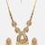 Gold Plated Kundan Green Stones Necklace Set