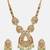 Gold Plated Kundan Green Stones Necklace Set