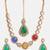 Gold Plated Kundan Multicolor Stone Necklace Set