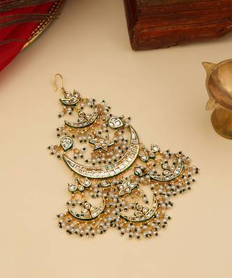 Gold Plated Kundan Passa 2