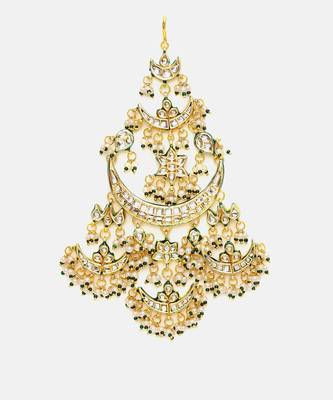 Gold Plated Kundan Passa 3