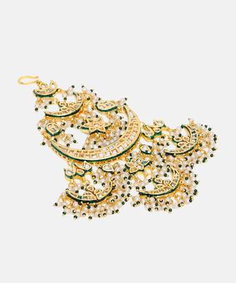 Gold Plated Kundan Passa 4