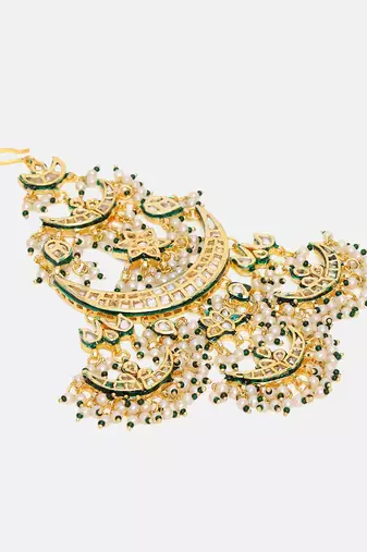 Gold Plated Kundan Passa