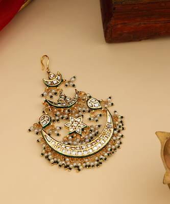 Gold Plated Kundan Passa 2