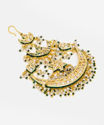 Gold Plated Kundan Passa 4