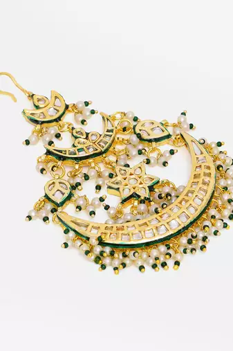 Gold Plated Kundan Passa