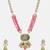 Gold Plated Kundan Multicolor Stones Necklace Set