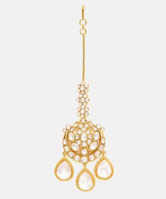 Gold Plated Kundan Maang Tikka 3