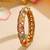 Gold Plated Kundan Multicolor Stones Bangle