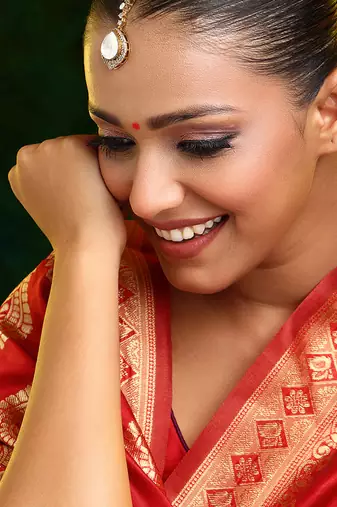 Gold Plated Kundan Maang Tikka