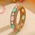 Gold Plated Kundan Multicolor Stones Bangle